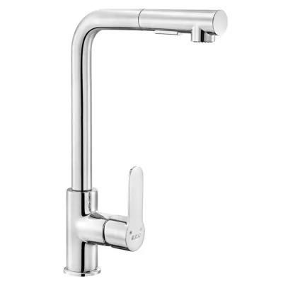 Eca Nita Krom Renk Spiralli L El Duşlu Tasarruflu Eviye Bataryası