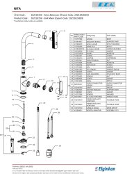 Eca Nita Krom Spiralli El Duşlu Su Tasarruflu Eviye Bataryası - Thumbnail