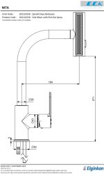 Eca Nita Krom Spiralli El Duşlu Su Tasarruflu Eviye Bataryası - 2