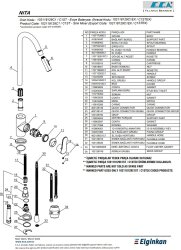 Eca Nita Mat Siyah Spiralli Düz El Duş Tasarruflu Eviye Bataryası - Thumbnail