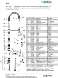 Eca Nita Pas. Çelik Gör. Fot Spiral Yaylı Eviye Batarya 102518351 - Thumbnail
