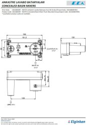 Eca Novita Krom Ankastre Lavabo Batarya Sıva Altı Grup 102166603H - Thumbnail