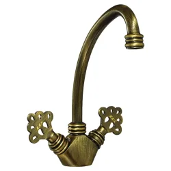 E.C.A - Eca Osmanlı (Ottoman) Antik Lak Kaplamalı Klasik Eviye Bataryası