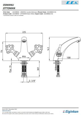 Eca Osmanlı (Ottoman) Antik Lak Kaplamalı Klasik Lavabo Bataryası