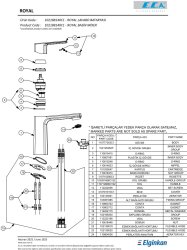 Eca Royal Ecotechnology Mat Siyah Kireç K. Sabit Lavabo Bataryası - Thumbnail