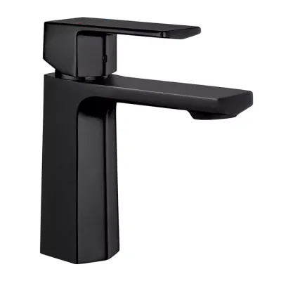 Eca Royal Ecotechnology Mat Siyah Kireç K. Sabit Lavabo Bataryası