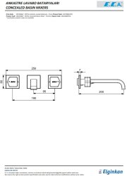 Eca Royal Krom Ank. Lav. Bat. Sıva Üstü Üç Rozet L Boru 102106667 - Thumbnail
