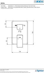 Eca Royal Krom Ankastre Banyo/Duş 3 Yollu Sıva Üstü 102167351-K - Thumbnail