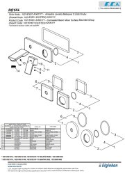 Eca Royal Krom Ankastre Lavabo B Sıva Üst Çift Rozet 102167621-KK - Thumbnail