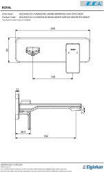 Eca Royal Mat Siyah A. Lavabo B. Sıva Üst Tek Rozet 102167621C1-K - Thumbnail