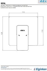 Eca Royal Mat Siyah Ank. Duş Batarya Sıva Üstü Grup 102167121C1-K - Thumbnail