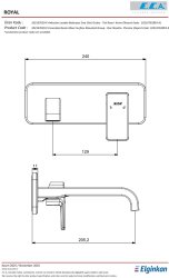 Eca Royal Mat Siyah Ank Lav B. S.Ü Tek Rozet L Boru 102167629C1-K - 2