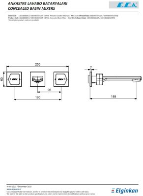 Eca Royal Mat Siyah Ankas. Sıva Üst Üç Rozet Düz Boru 102106666C1