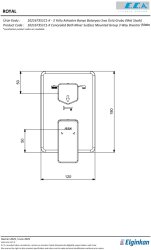 Eca Royal Mat Siyah Ankastre Banyo/Duş 3 Yolu S. Ü. 102167351C1-K - Thumbnail