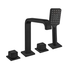 E.C.A - Eca Royal Mat Siyah Ankastre Küvet Bat 102153666C1 Tiera Plus Duş