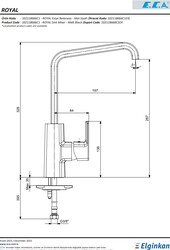 Eca Royal (Mat Siyah) Kireç Kırıcılı Tasarruflu Eviye Bataryası - Thumbnail