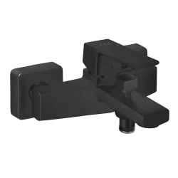 E.C.A - Eca Royal Siyah Mat Kireç Kırıcılı Gizli Perlatör Banyo Bataryası