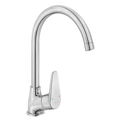 Eca Spylos Krom Renk Kireç Kırıcılı Su Tasarruflu Eviye Bataryası