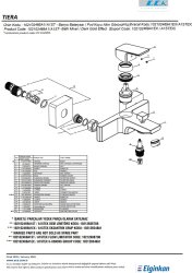 Eca Tiera Altın Görünümlü Kireç Kırıcı 102102469A Banyo Bataryası - Thumbnail