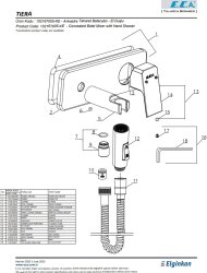 Eca Tiera Krom Ankastre Taharet Bat Sıva Üstü El Duş 102167005-KE - Thumbnail