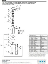 Eca Tiera Krom Kireç Kırıcı Su Tasarruflu Sabit Lavabo Bataryası - Thumbnail