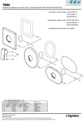 Eca Tiera Mat Siyah Ank. Duş Batarya Sıva Üstü Grup 102167105C1-K - Thumbnail