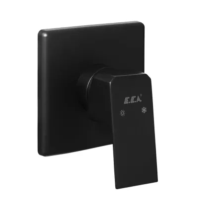 Eca Tiera Mat Siyah Ank. Duş Batarya Sıva Üstü Grup 102167105C1-K
