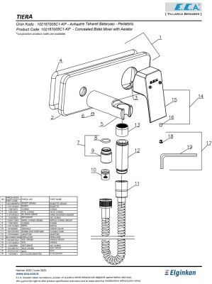 Eca Tiera Mat Siyah Ank. Tah Bat S.Üstü Perlatörlü 102167005C1-KP
