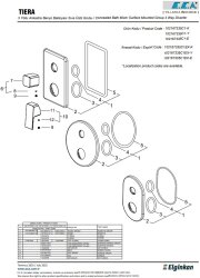 Eca Tiera Mat Siyah Ankastre Banyo/Duş 3 Yollu S.Ü. 102167335C1-K - Thumbnail