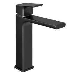 E.C.A - Eca Tiera Mat Siyah Kireç Kırıcı Sabit Orta Boy Lavabo Bataryası