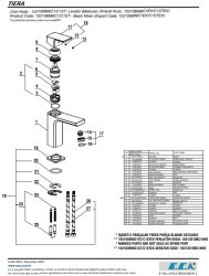 Eca Tiera Mat Siyah Kireç Kırıcı Tasaruflu Sabit Lavabo Bataryası - Thumbnail
