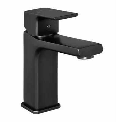 Eca Tiera Mat Siyah Kireç Kırıcı Tasaruflu Sabit Lavabo Bataryası