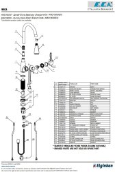Eca Wica Paslanmaz Çelik Görünüm Spiralli Eviye Batarya 406218020 - Thumbnail