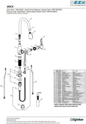 Eca Wica Paslanmaz Çelik Görünüm Spiralli Sıvı Sab. Eviye Batarya - Thumbnail