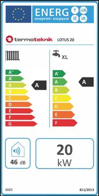 Termoteknik Lotus Premix 20/26 Kw 17.000 Kcal Tam Yoğuşmalı Kombi