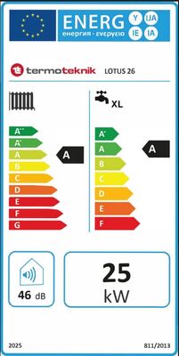 Termoteknik Lotus Premix 26/26 Kw 22.000 Kcal Tam Yoğuşmalı Kombi